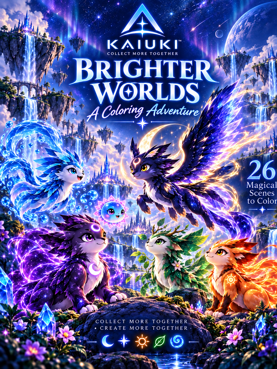 KAIUKI Brighter Worlds A Coloring Adventure digital edition cover
